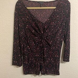 Daisy Fuentes patterned shirt
